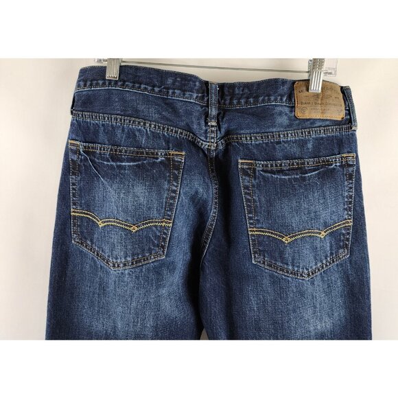 American Eagle Outfitters Jeans Mens 34x33 Blue Relaxed Made to Last Denim - Picture 9 of 10